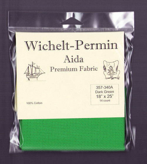 Wichelt - 14 Count Dark Green  Aida 18 x 25 in