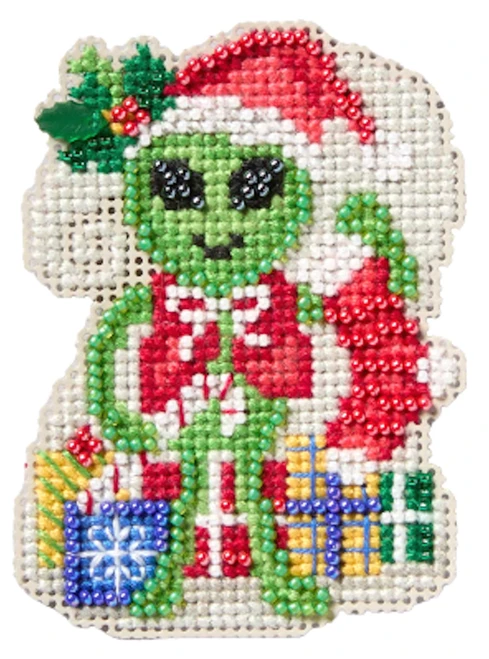 Mill Hill 2026 Winter Holiday Collection - Alien Elf Ornament