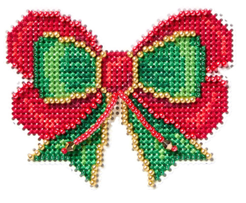 Mill Hill 2026 Winter Holiday Collection - Holiday Bow Ornament