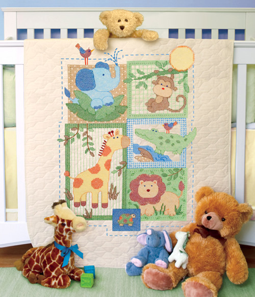 Dimensions Baby Hugs ModZoo Baby Quilt CrossStitchWorld