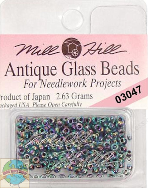 Mill Hill Antique Glass Beads 2.63g Blue Iris #03047