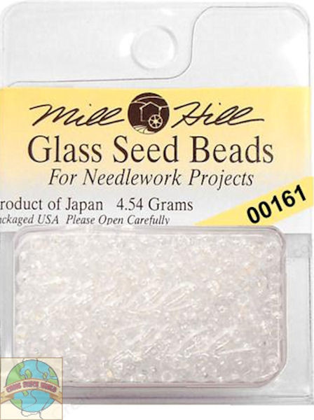 Mill Hill Glass Seed Beads 4.54g Crystal #00161 - CrossStitchWorld