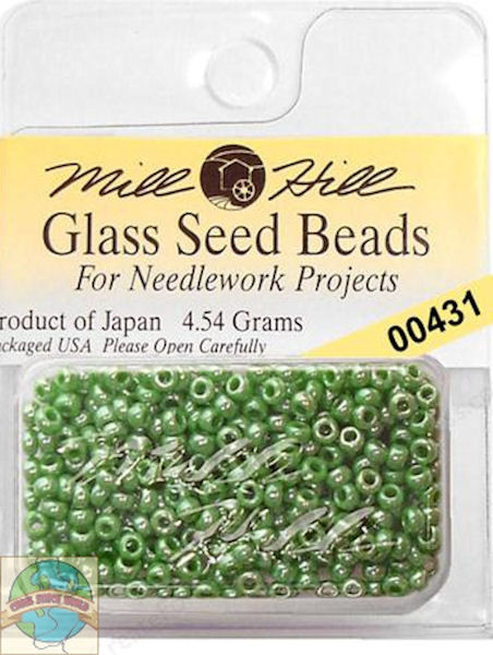 Mill Hill Glass Seed Beads 4.54g Jade #00431 - CrossStitchWorld