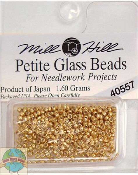 Mill Hill Petite Glass Beads 1.60g Gold #40557 - CrossStitchWorld