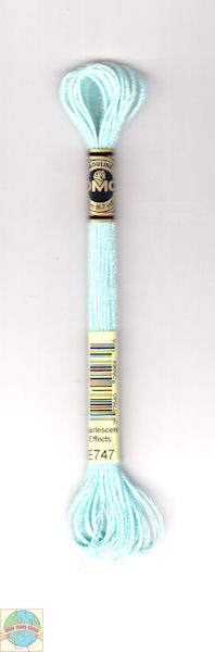 DMC Light Effects Floss - Baby Blue #E747 - CrossStitchWorld