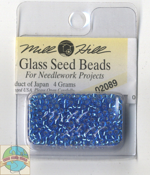 Mill Hill Glass Seed Beads 4g Brilliant Sea Blue #02089