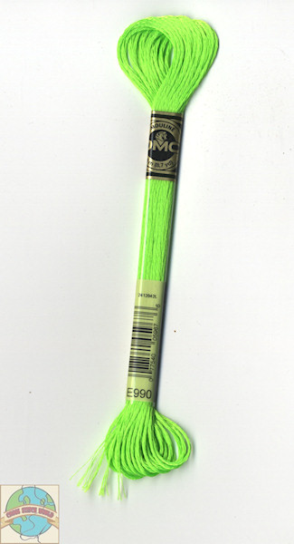 DMC Light Effects Embroidery Floss - Neon Green - CrossStitchWorld