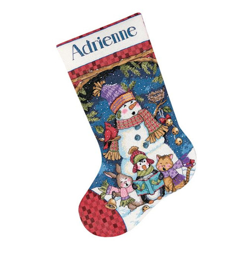 Dimensions Victorian Carolers Counted Cross Stitch Christmas Stocking Kit #8442