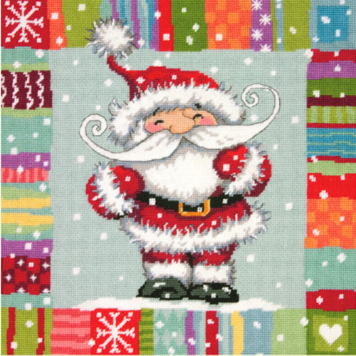 Dimensions - Patterned Santa Picture - CrossStitchWorld
