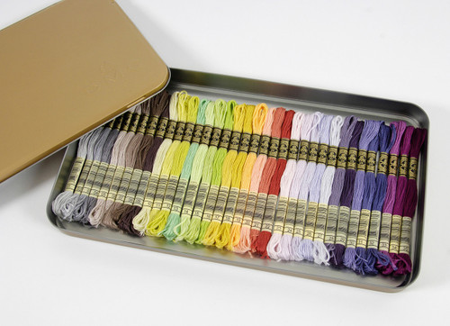 DMC Embroidery Floss Tin w/35 New (2017) Colors - CrossStitchWorld
