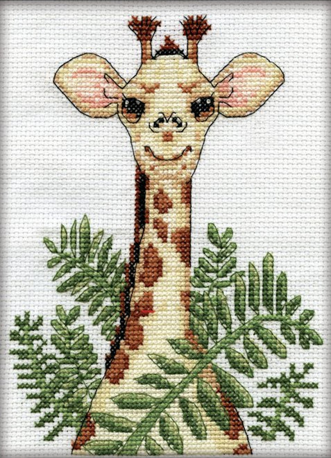 Giraffe Cross Stitch Kit for Beginners - Hannah Hand Makes