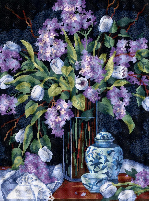 Dimensions - Tulips and Lilacs - CrossStitchWorld
