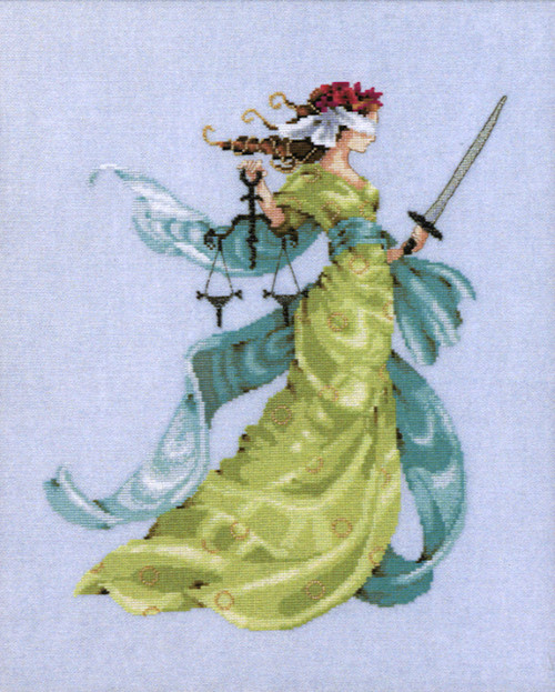★TOUT Y EST★ Mila Lady Miniature Cross 16 RXBRX24119GRD Mirabilia - Lady Justice - CrossStitchWorld