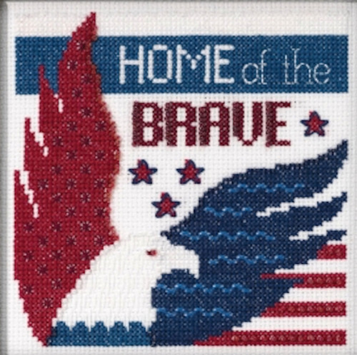 Land of The Free Beaded Counted Cross Stitch Kit Mill Hill 2019 Patriotic Quartet Collection MH171912