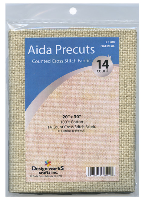 Design Works Gold Quality Aida 14 Count 20x30 Sparkle