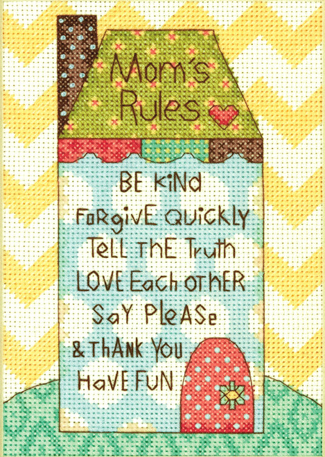 Dimensions Minis - Mom's Rules - CrossStitchWorld