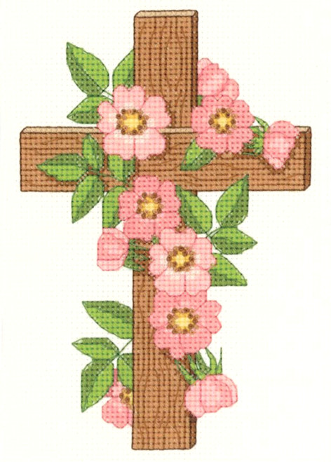 Janlynn Floral Cross Crossstitchworld