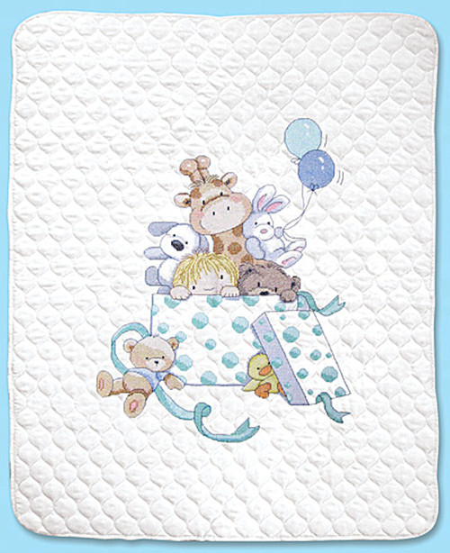 NEW Janlynn Cross Stitch Baby Quilt Kit #08-156 BABY'S FRIENDS 34 x 43