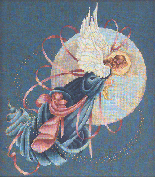 Lavender & Lace - Blue Moon Angel - CrossStitchWorld