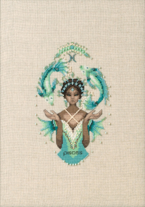 Nora Corbett - Zodiac Girls - Pisces - CrossStitchWorld