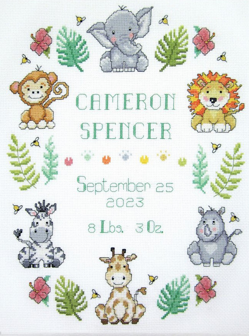Design Works In the Jungle Sampler CrossStitchWorld