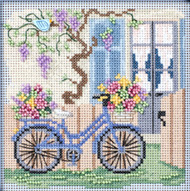 2024 Mill Hill Buttons & Beads Main Street Spring Series - Blue Bicycle