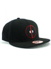 New Era Deadpool Logo Black 9fifty Snapback Hat View 1