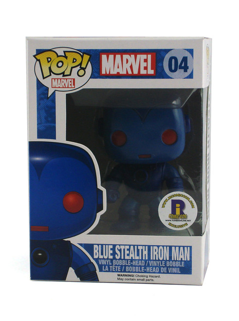 Funko Pop! Iron Man Blue Stealth Suit Vinyl Figure #04 (RI Comic Con Exclusive View 1