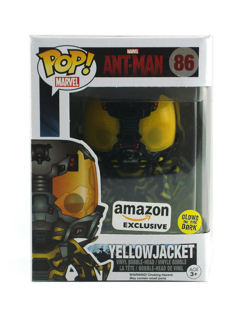 Funko Pop! Yellow Jacket (Glow in the Dark) Vinyl Figure #86 Amazon Exclusive View 1