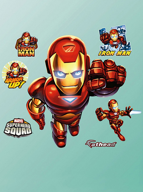 Fathead Iron Man  Super Hero Squad Wall Graphic View 1