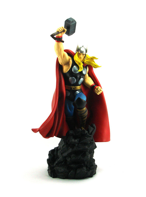Bowen Designs The Mighty Thor Deluxe Painted Statue Artist Proof Change-O-Head View 1