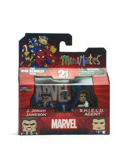 Marvel Minimates J. Jonah Jameson & S.H.I.E.L.D. Agent Marvel Minimates Wave 43 View 1