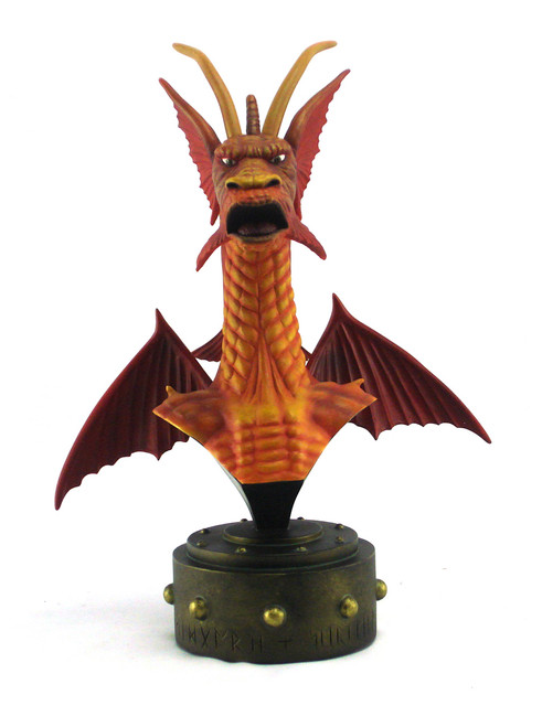 Bowen Designs Fin Fang Foom Mini Bust Red Variant View 1