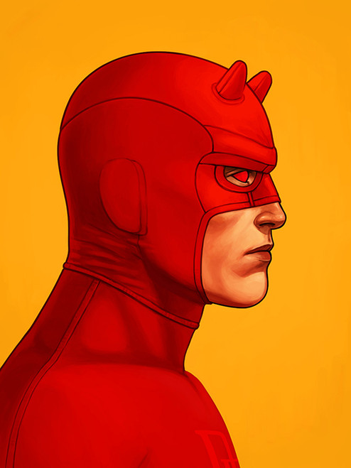Mondo Daredevil Mike Mitchell Portrait Giclee Proof