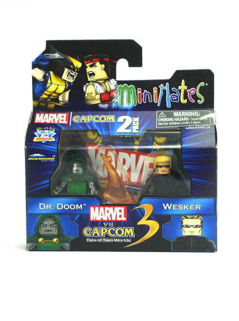 Marvel Minimates Dr. Doom Vs. Wesker Marvel Vs. Capcom Front View