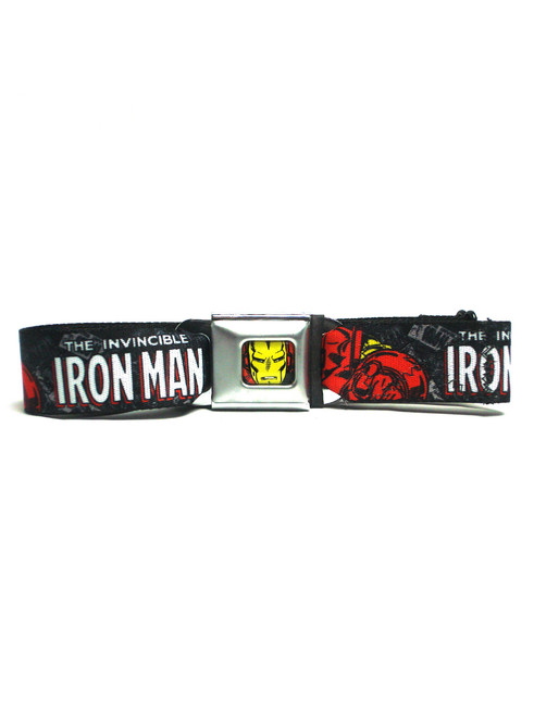 Buckle Down Marvel The Invincible Iron Man Seatbelt Belt Buckle View 1