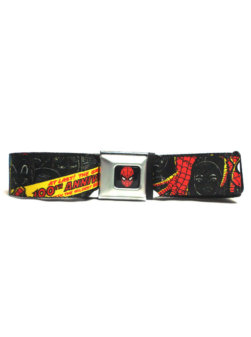 Buckle Down Marvel Spider-Man 100th Anniversary Seatbelt Belt Buckle View 1