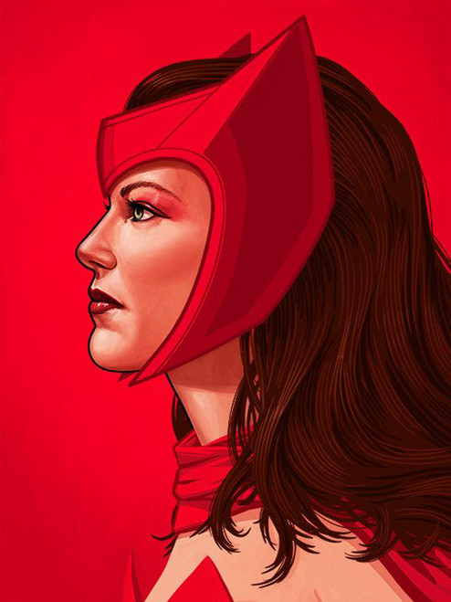 Mondo Mike Mitchell Scarlet Witch Portrait Main