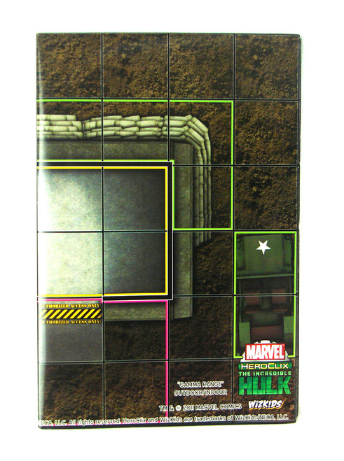 Marvel HeroClix 2-Sided Map The Incredible Hulk Gamma Range Shadowland Fortress