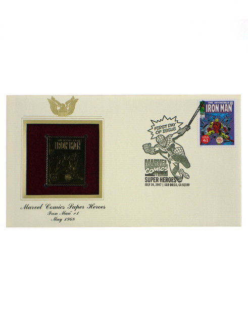 USPS 2007 Iron Man #1 Gold Edition Stamp First Day of Issue View 1