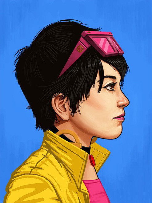 Mondo Mike Mitchell Jubilee X-Men Portrait Main