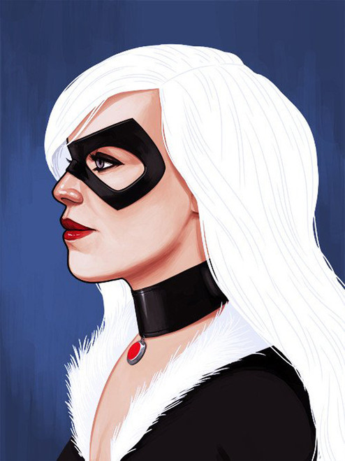 Mondo Black Cat Mike Mitchell Portrait Giclee Proof