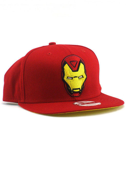 New Era Iron Man Hero Face 9fifty Snapback Hat View 1