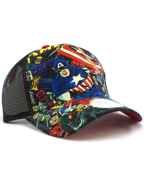 New Era Captain America Issue 112 Trucker Hat View 2