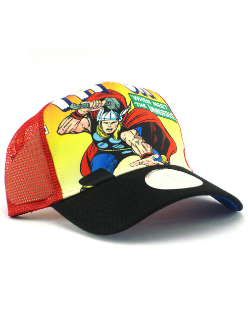 New Era Mighty Thor Jack Kirby Trucker Hat View 1