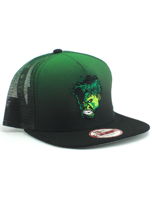 New Era Hulk Color-Fade 9fifty A-Frame Mesh Snapback View 1