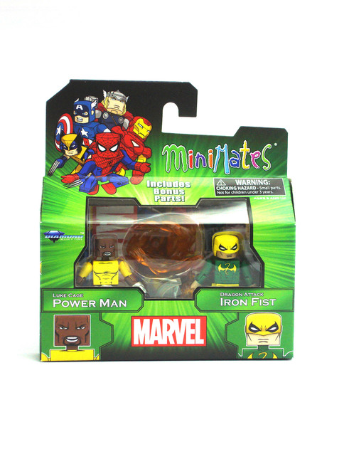 Marvel Minimates Luke Cage Power Man & Dragon Attack Iron Fist 