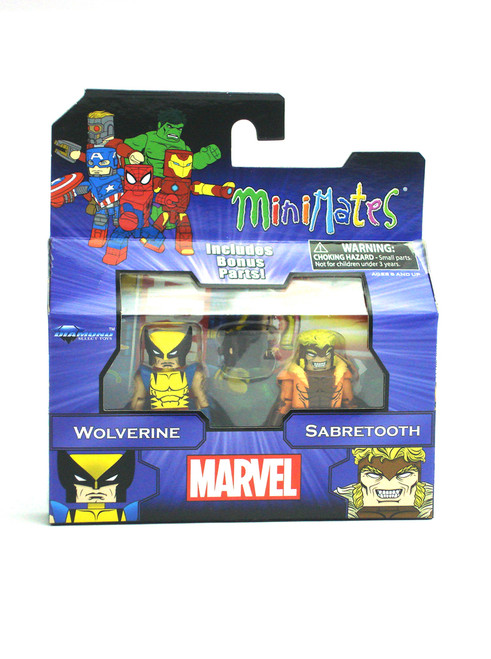 Marvel Minimates Wolverine & Sabretooth Greatest Hits Series Front View