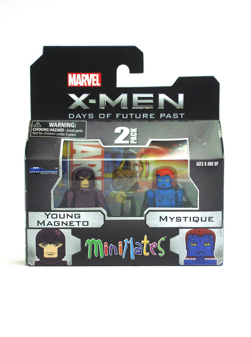 Marvel Minimates Young Magneto & Mystique X-Men 2-Pack Series 58 Front View