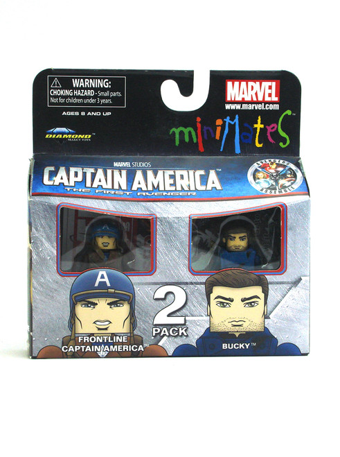 Marvel Minimates Frontline Captain America & Bucky 2-Pack TRU Series Front View